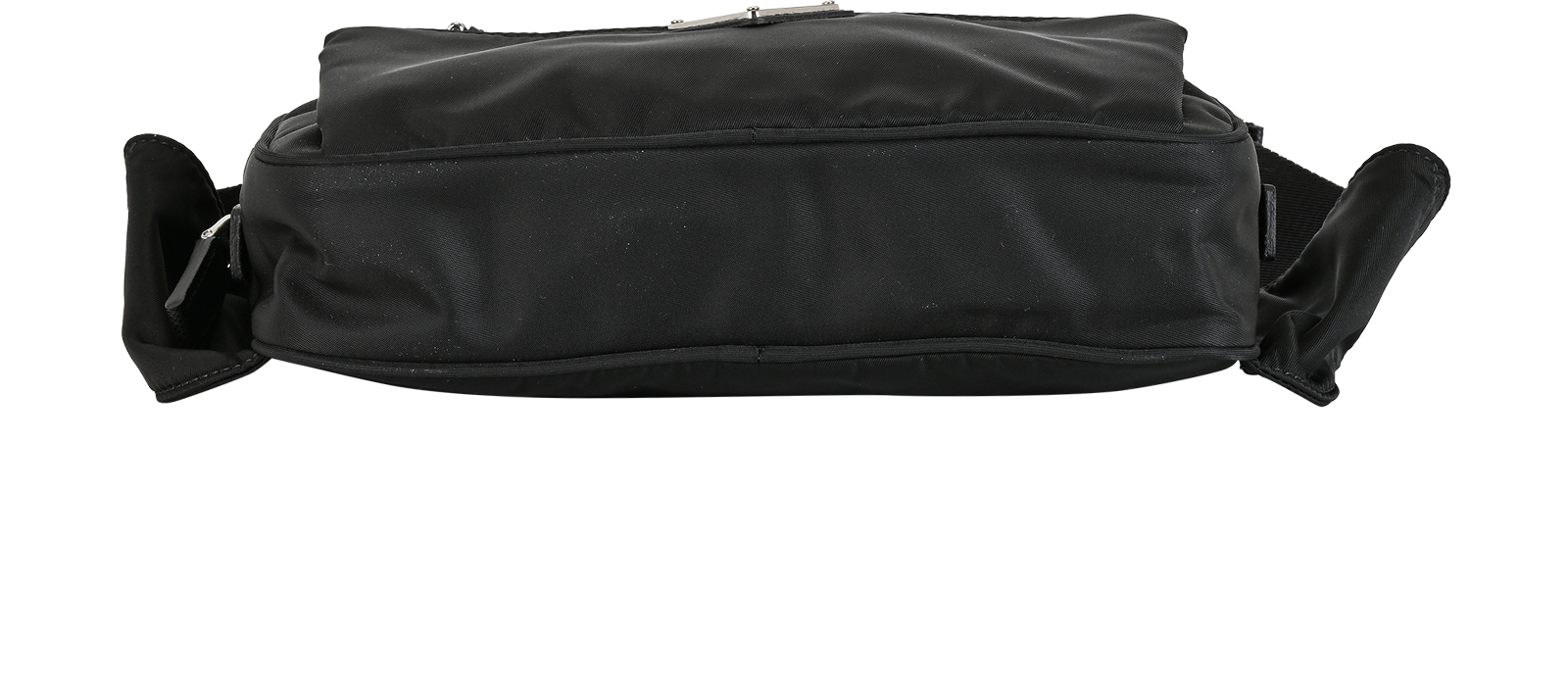 Re-Nylon Belt Bag, &pound;495, Handbags, Black, Leather/Nylon, Top view